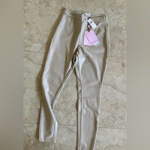 avec les filles faux leather skinny pant